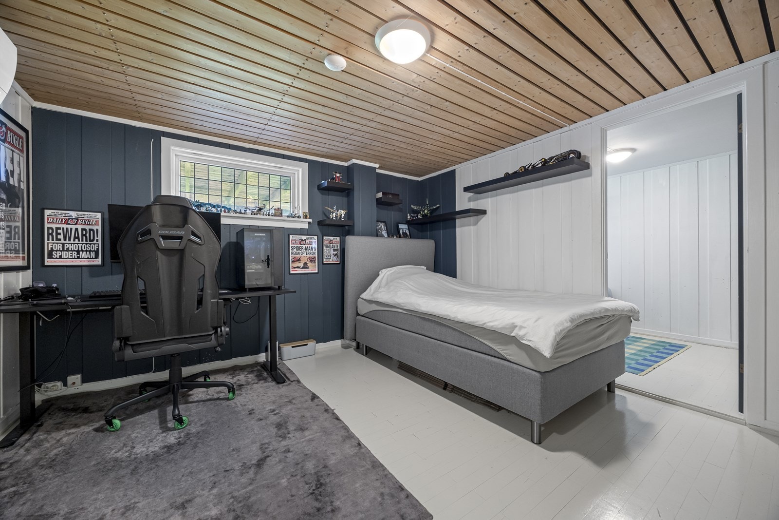 Romslig kjellerstue. Galleribilde