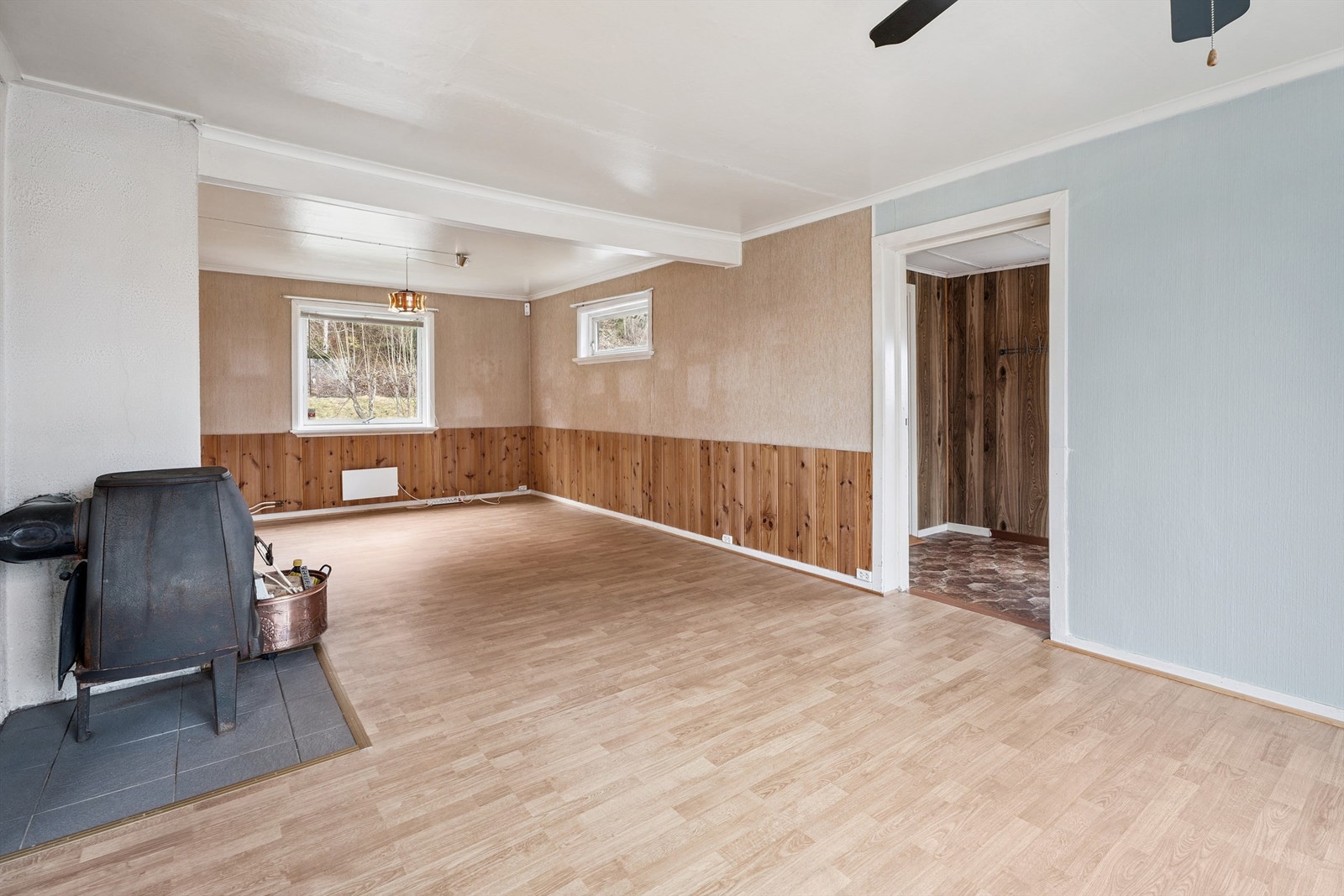 En vedovn gir mulighet for supplerende oppvarming. Galleribilde