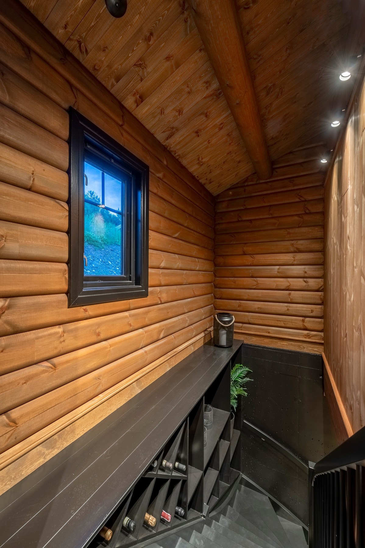 Trappenedgang fra entre til kjelleren. Galleribilde