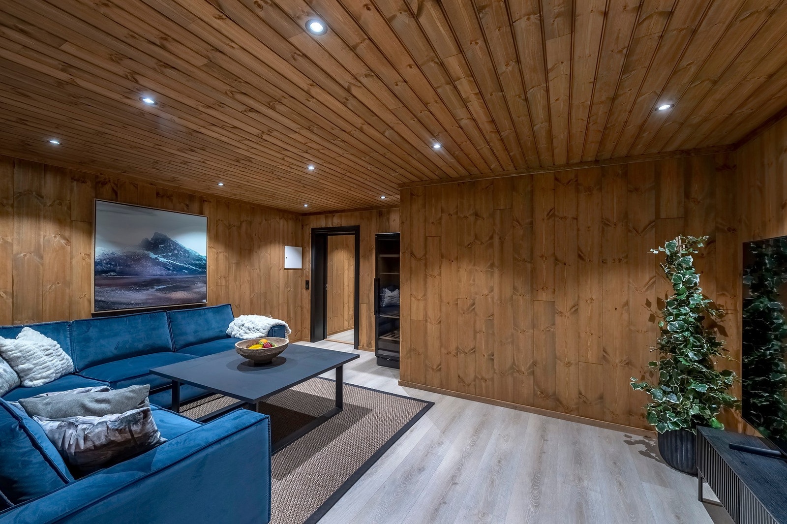 Stue i kjeller. Galleribilde