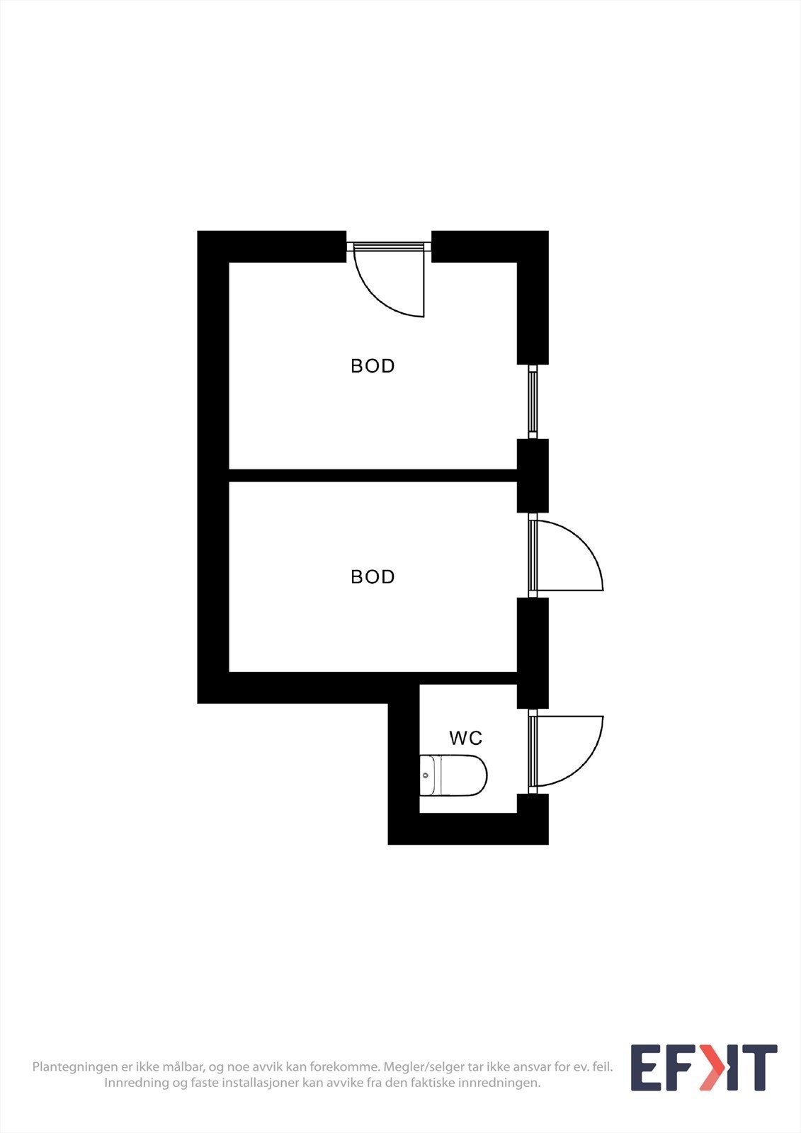 Plantegning bod. Galleribilde