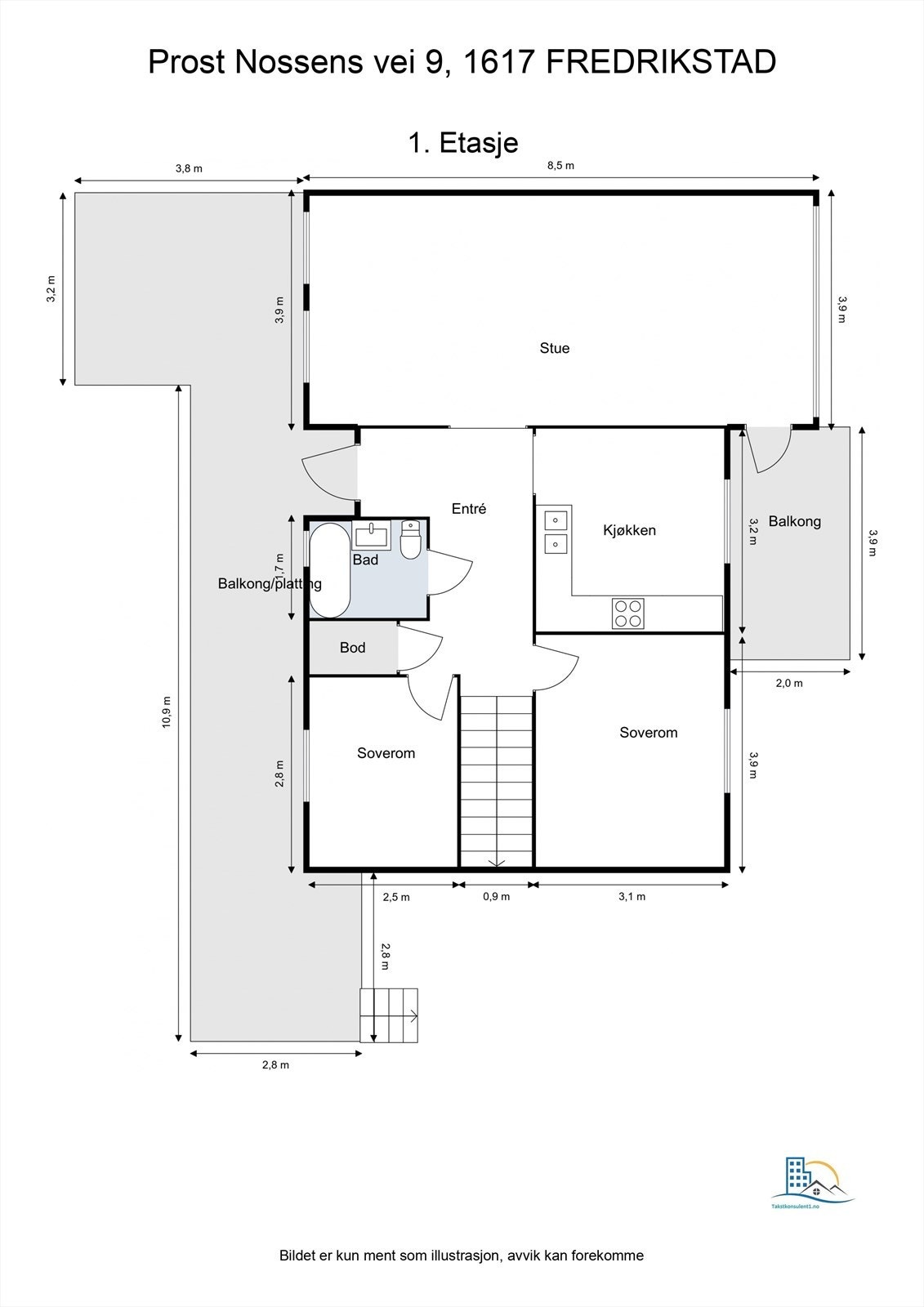 Veiledende skisse av første etasje. Galleribilde