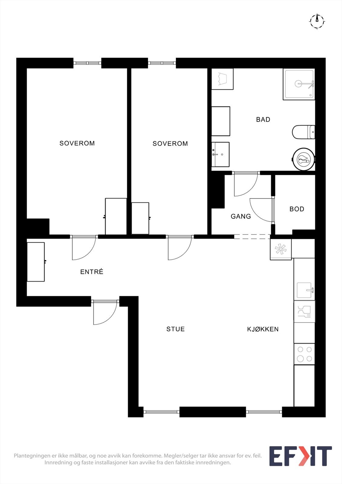 Plantegning Galleribilde