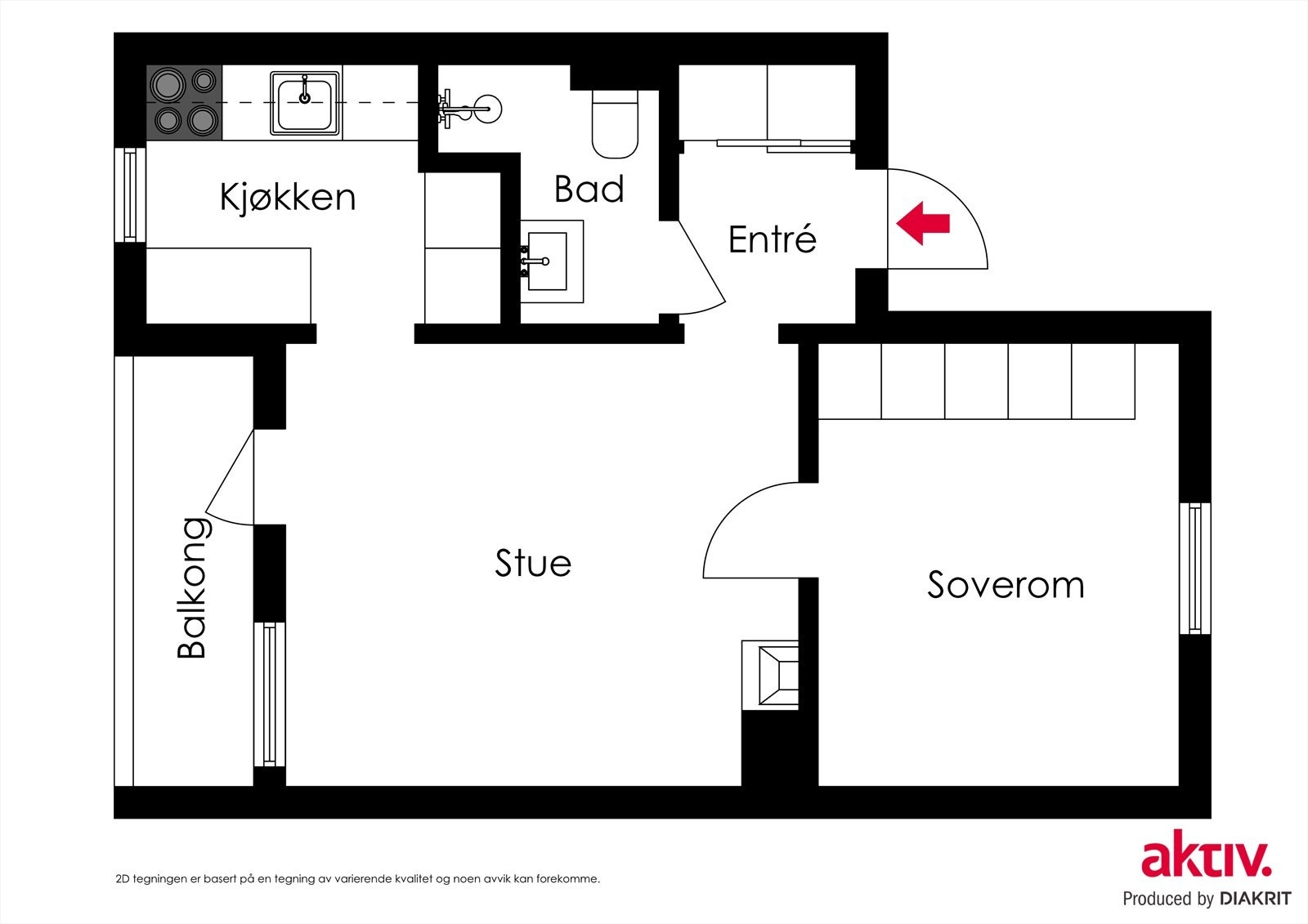2D-Plantegning Galleribilde