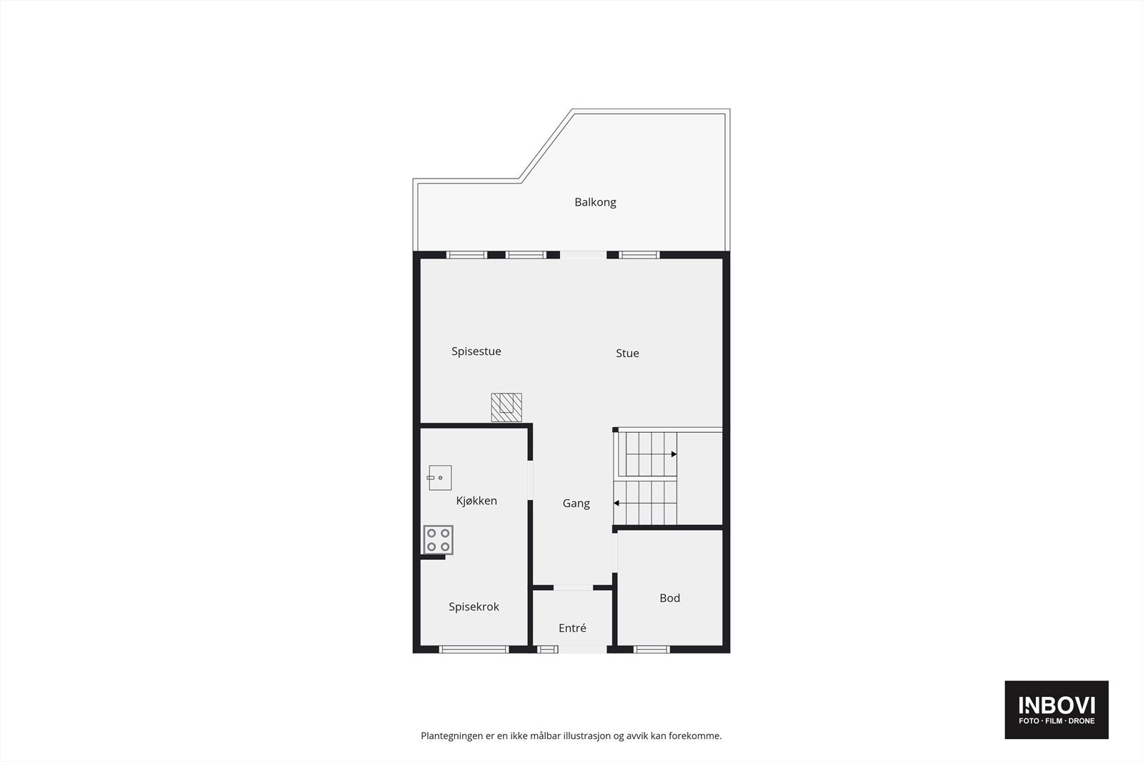 Plantegning 1. etasje. Galleribilde