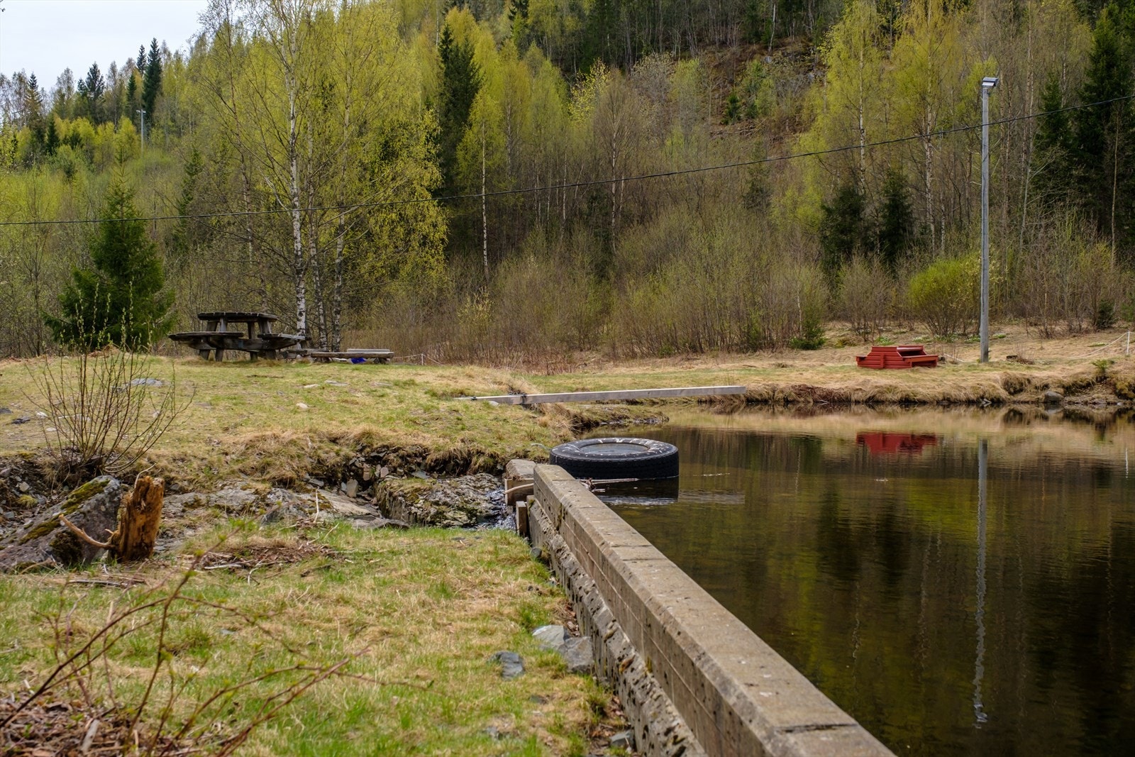Badeplassen ligger i gangavstand fra hytta Galleribilde