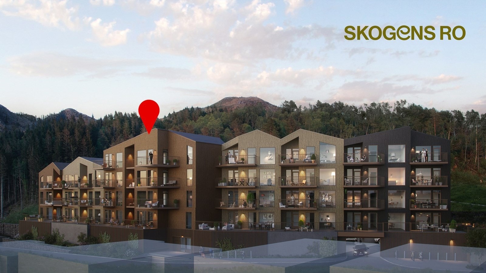 Ny leilighet i øverste etasje. 2 balkonger + privatisert uteplass ved inngangsparti. Åpen takhøyde og store vindusflater. Parkering i garasjeanlegg Galleribilde