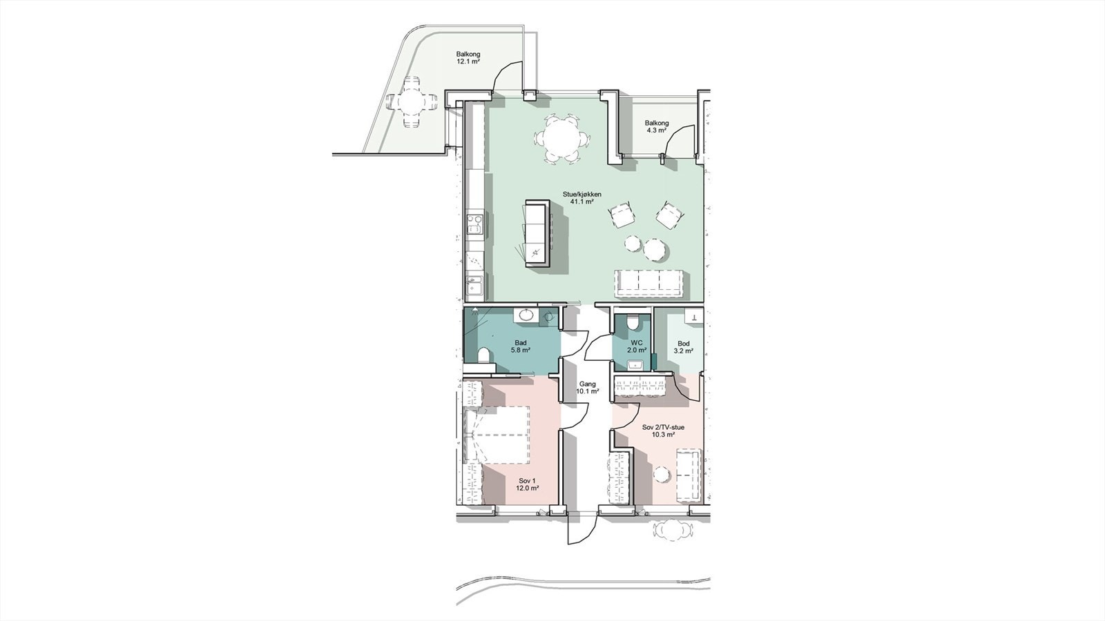 Plantegning. Galleribilde