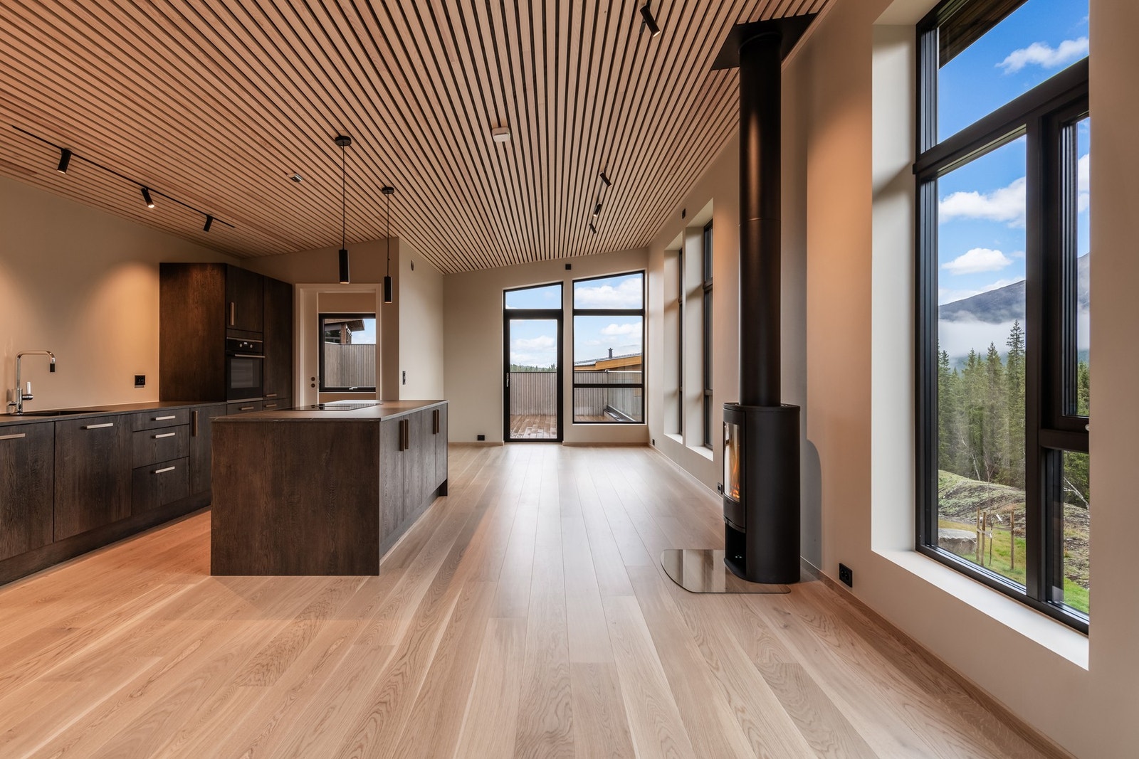 Boligen har en åpen og romslig planløsning. Galleribilde