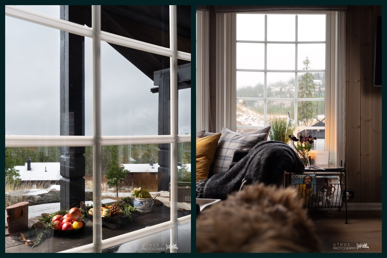 Hytten har malte trevinduer med 2 lags isolerglass som gir godt lysinnslipp og stabilt inneklima. Galleribilde