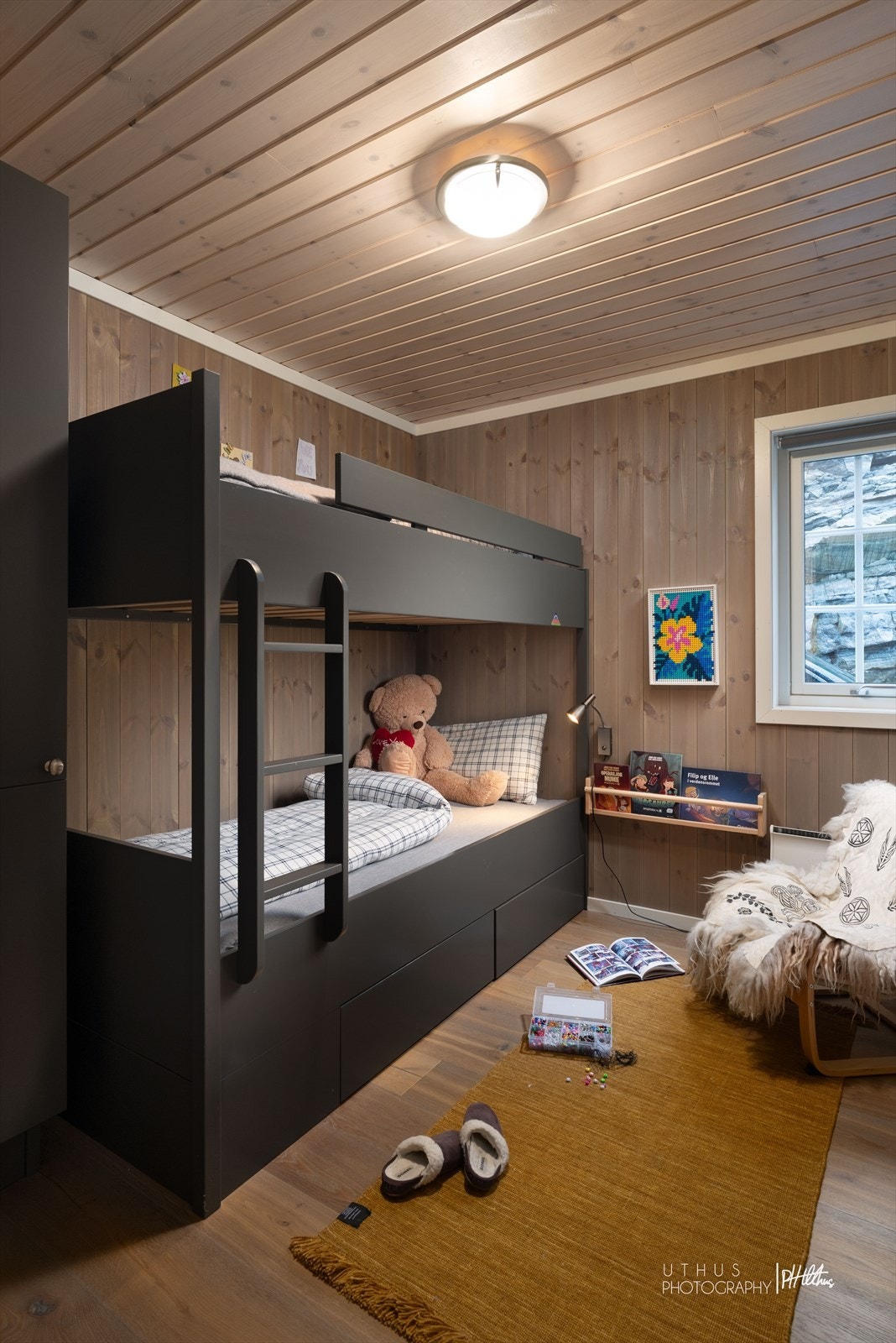 Gjesterom 3 har en praktisk køyeseng som gir god plass til flere. Galleribilde