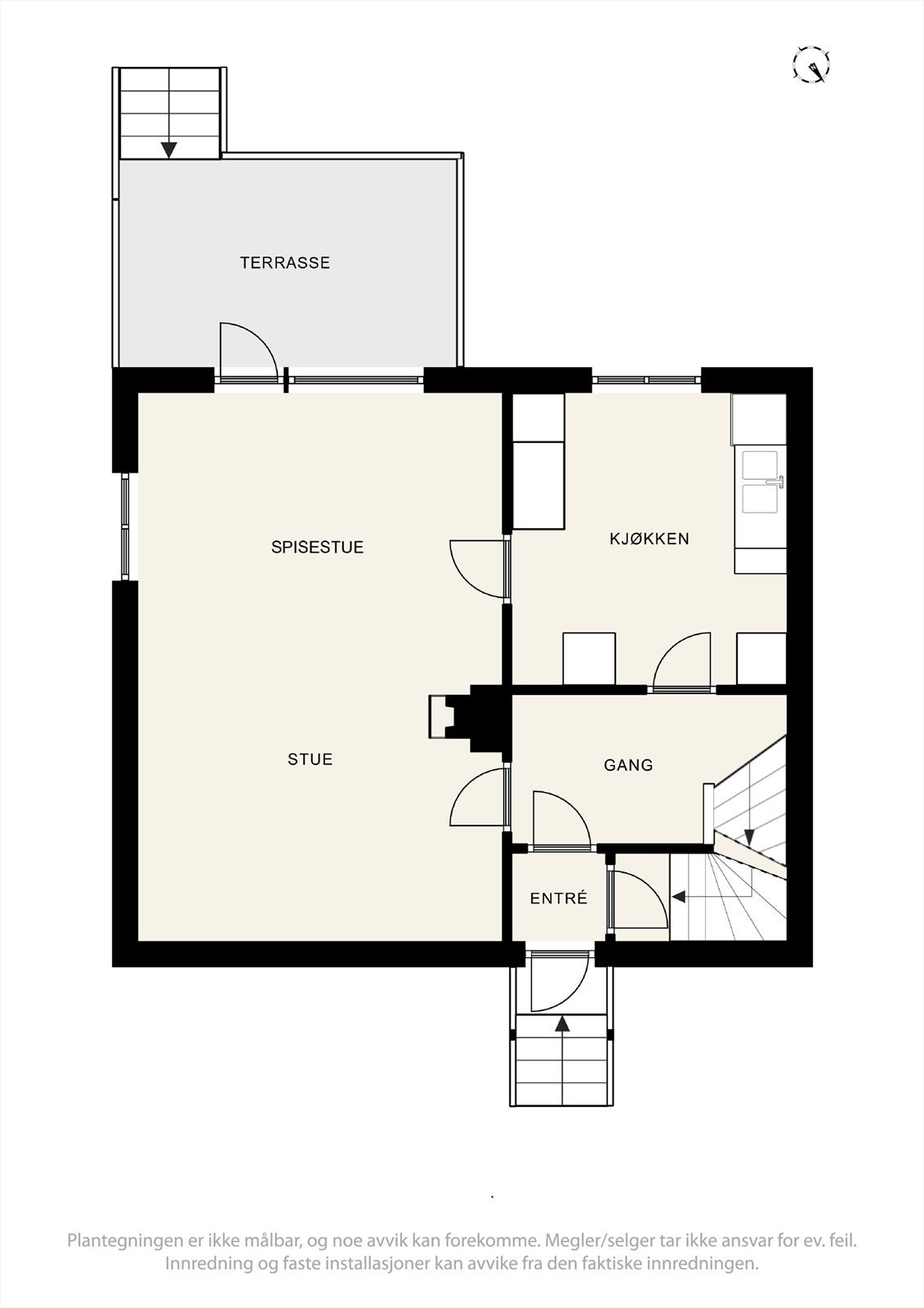 Plantegning 1. etasje. Galleribilde