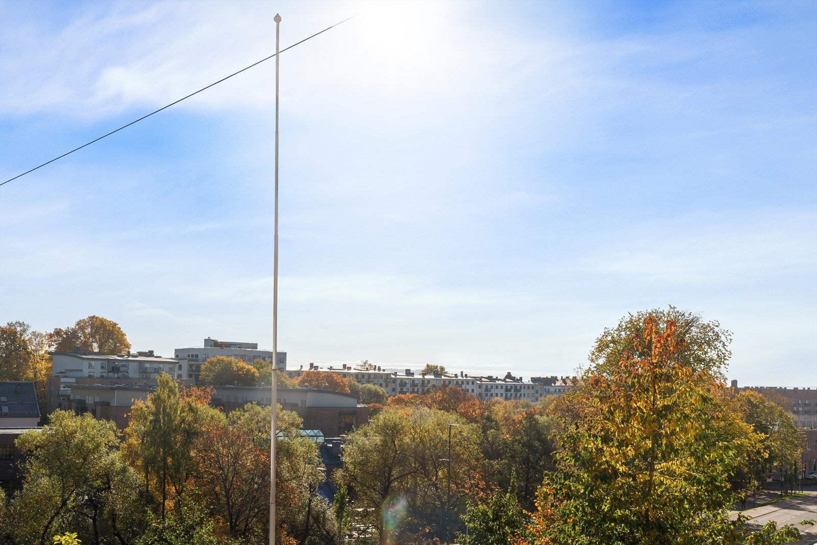 Utsikt fra balkong. Galleribilde