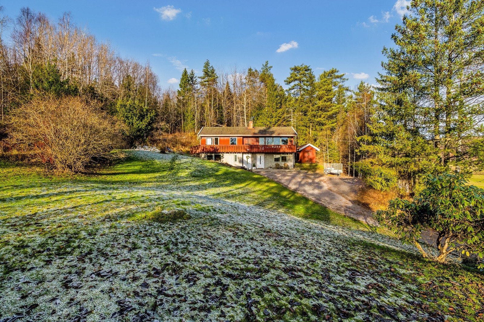 Her kan du la roen senke seg i landlige omgivelser Galleribilde
