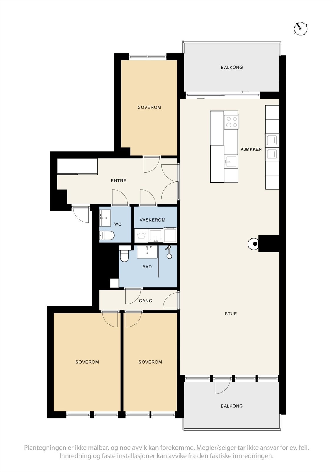 Plantegning | 3. etasje - heis. Galleribilde