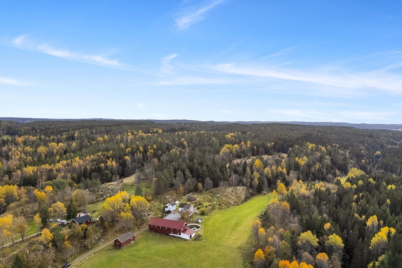 Eiendommen er solrik og usjenert Galleribilde