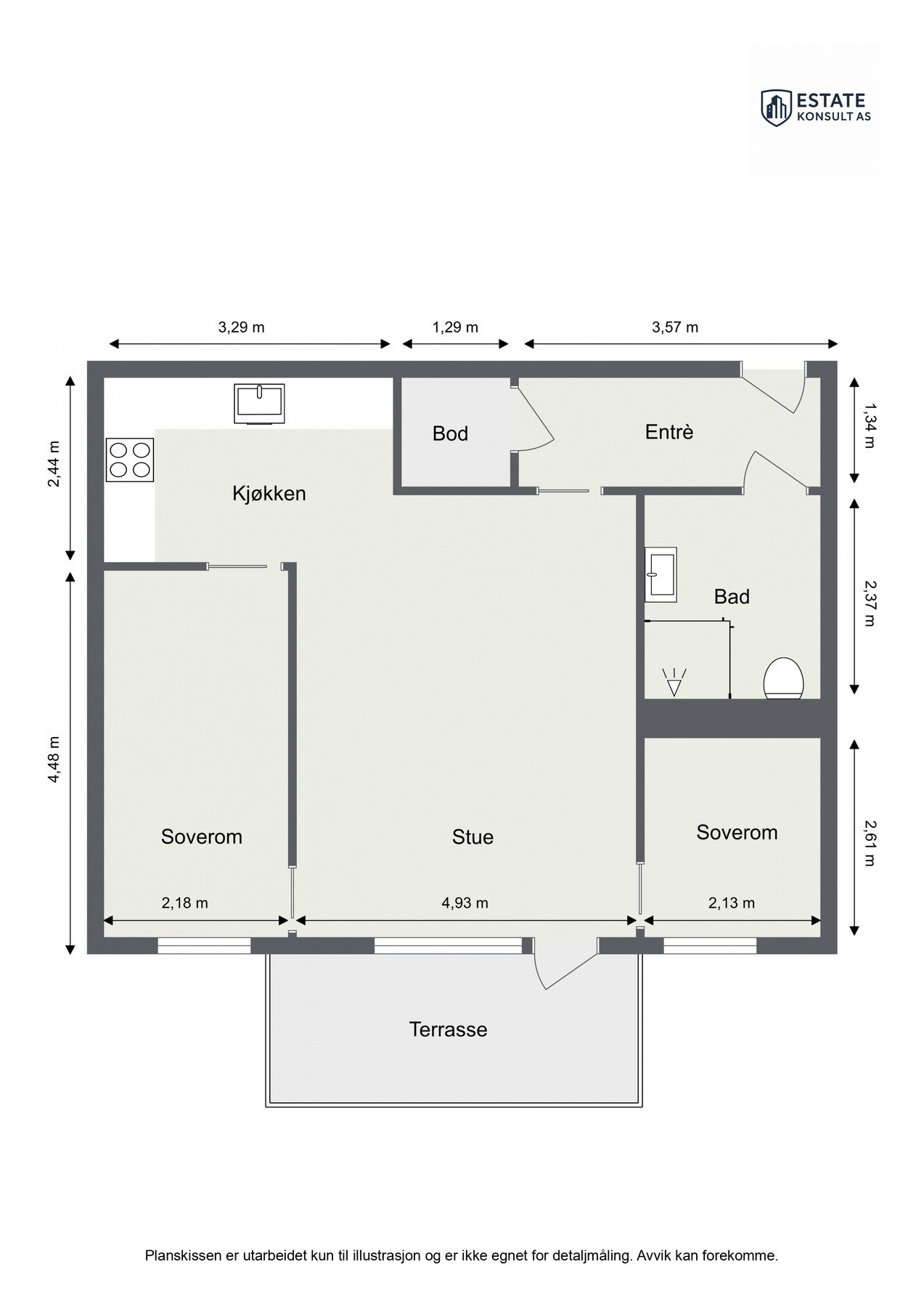 Praktisk planløsning! Galleribilde