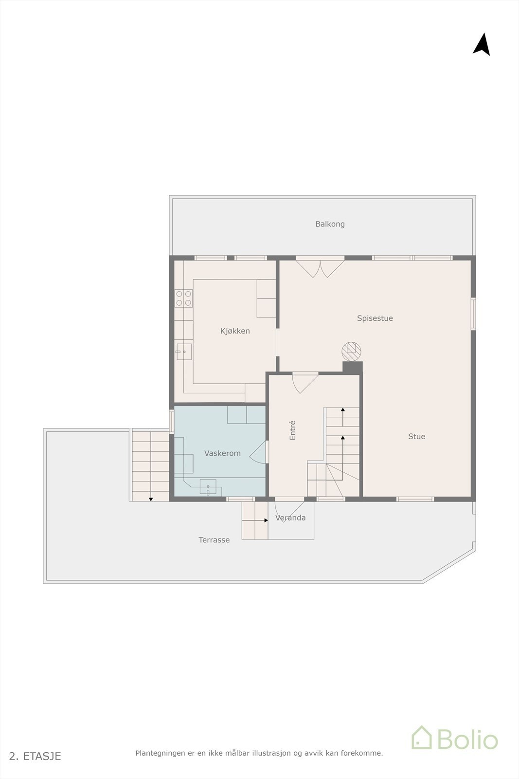 Plantegning 1. etasje. Galleribilde