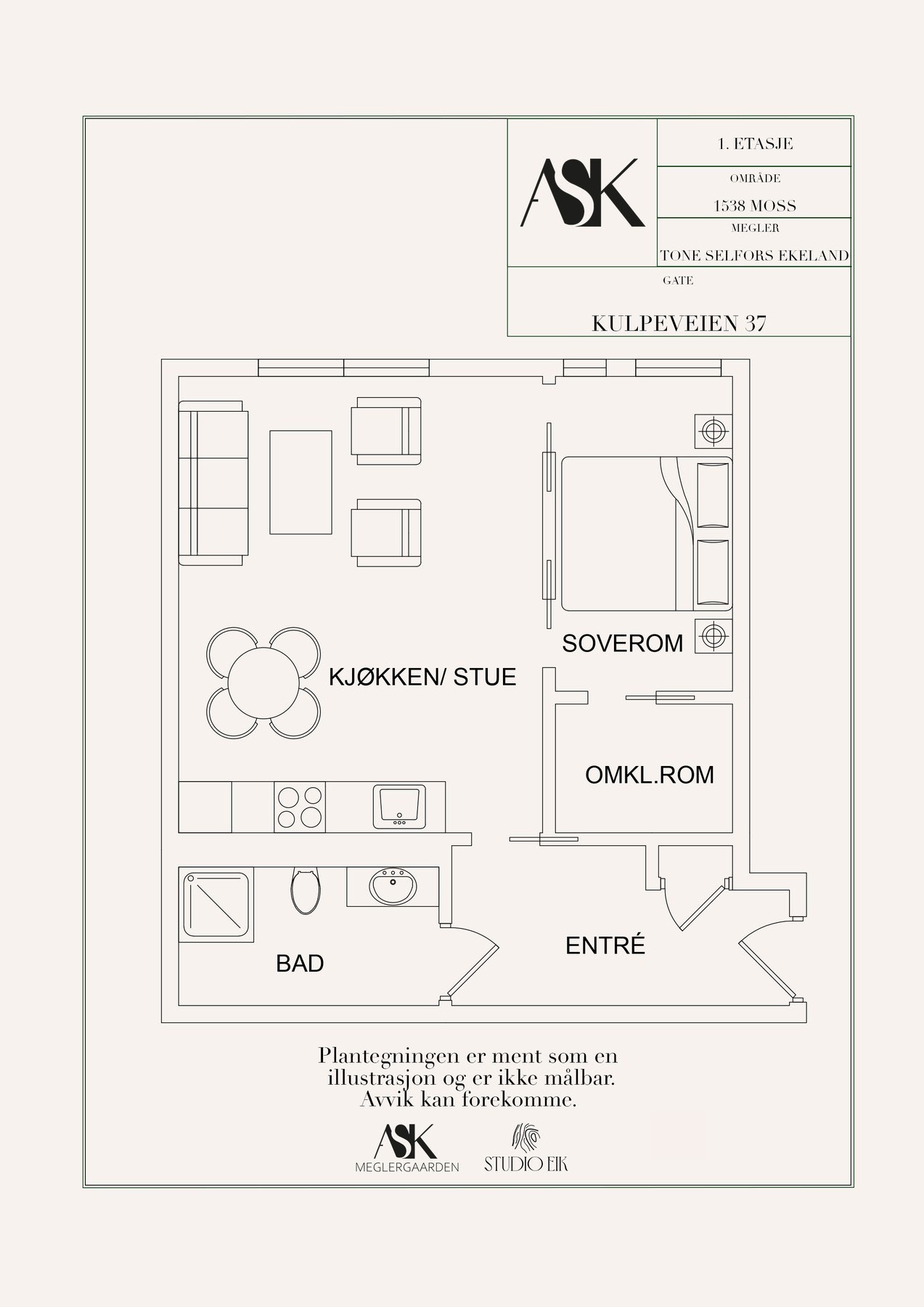 Plantegning Galleribilde