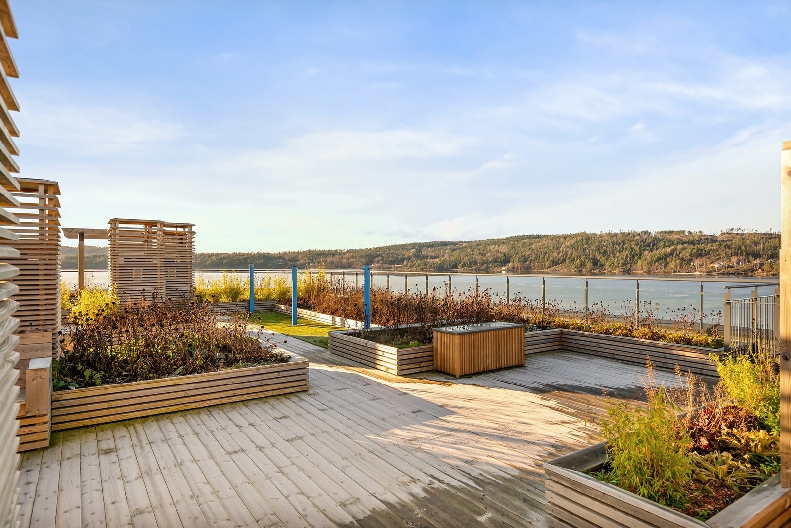 Takterrassen har også et fellesareal som kan benyttes av alle beboere i sameiet Galleribilde