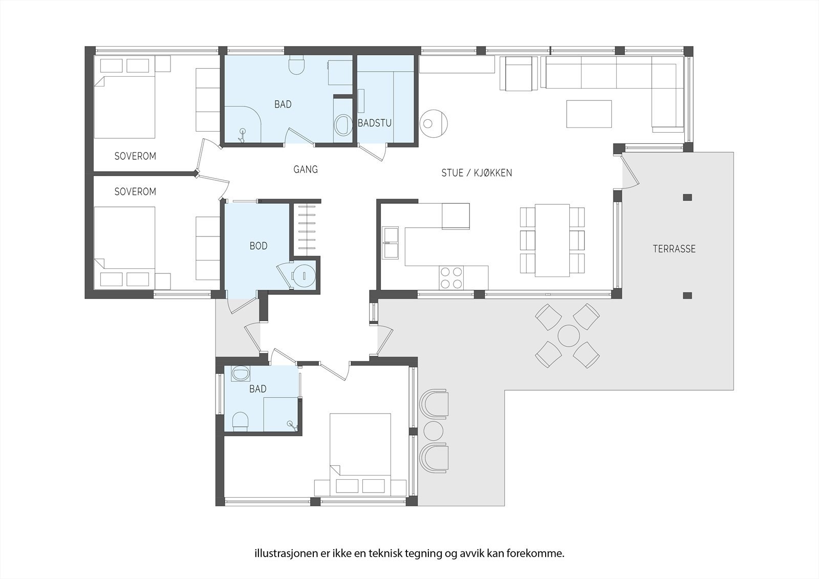 Plantegning Galleribilde