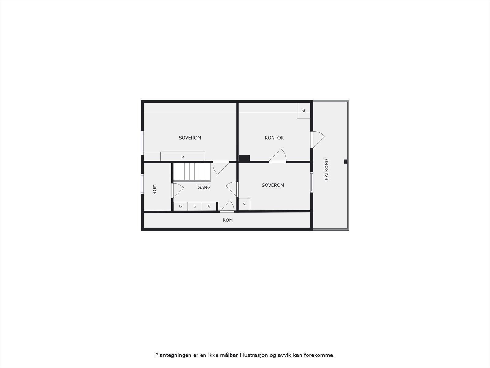 Planskisse 1. etasje. Galleribilde