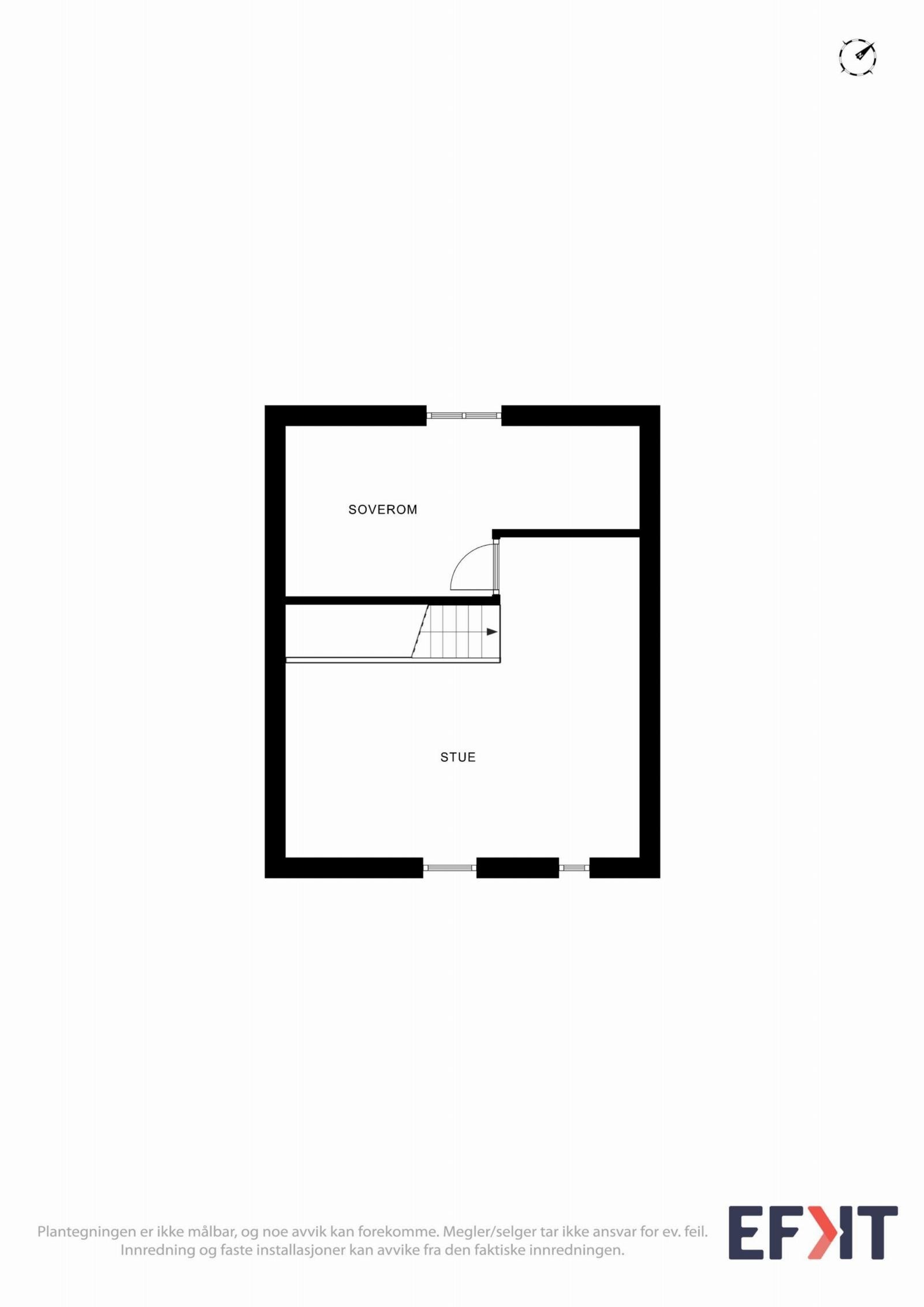 Planskisse loftsetasje Galleribilde