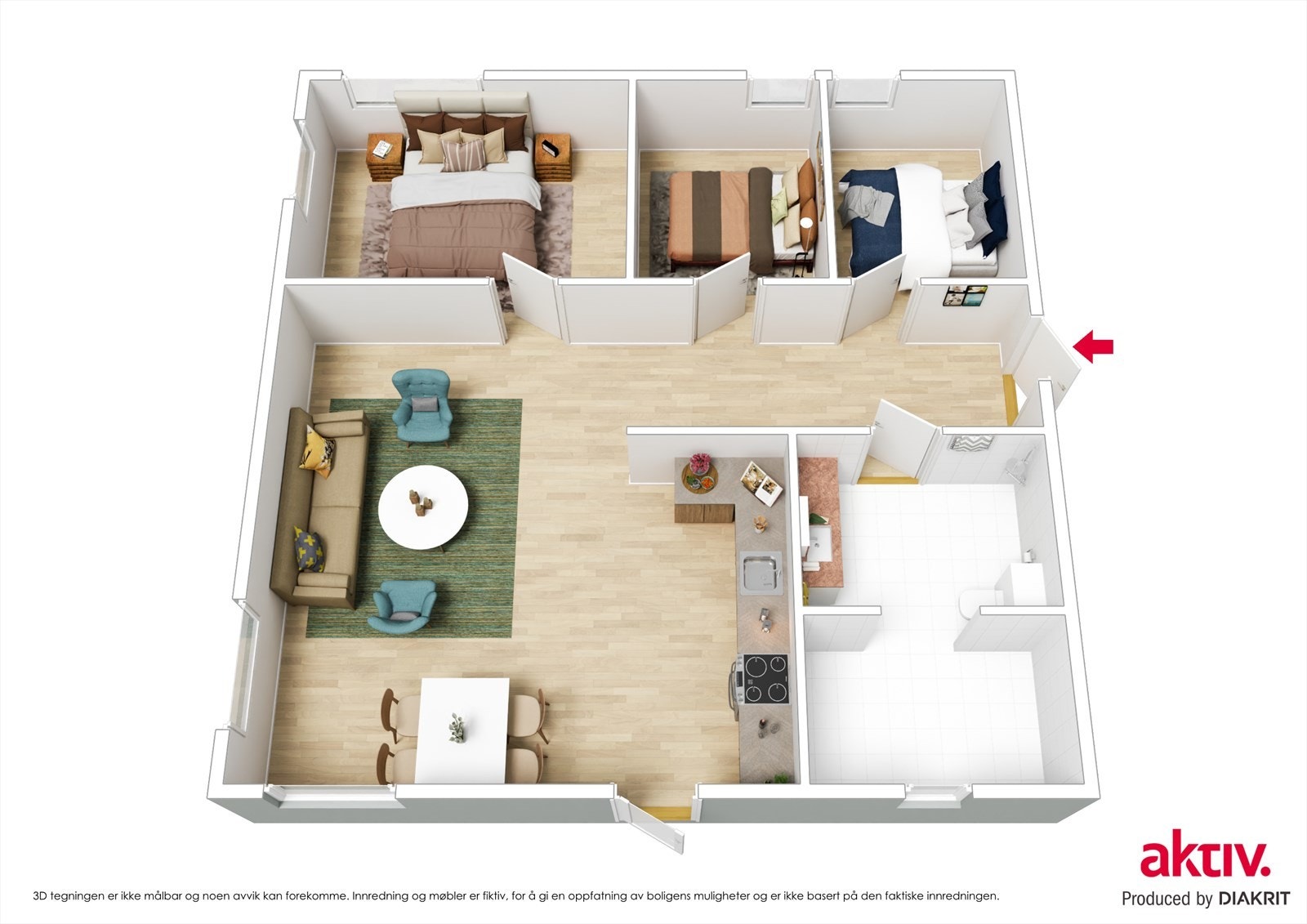 Digital plantegning. Galleribilde