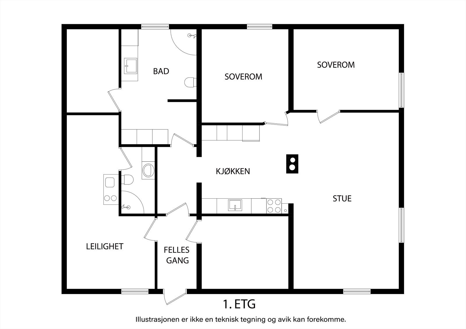 Plantegning Galleribilde