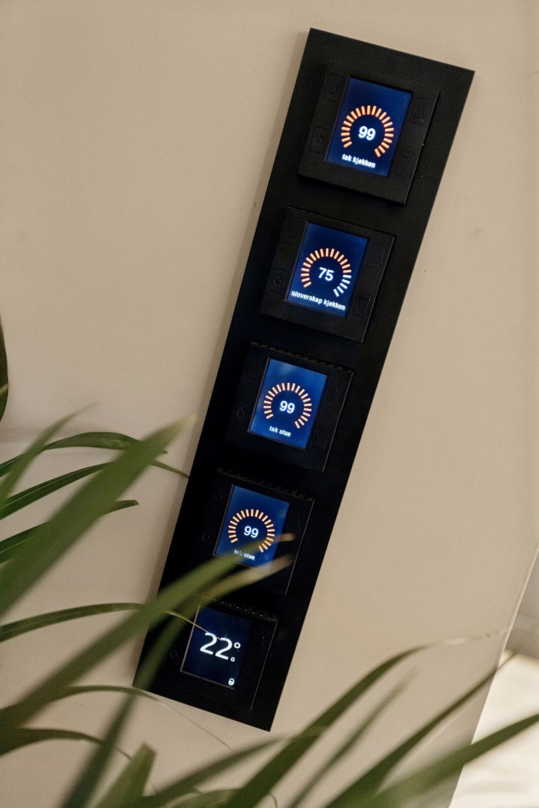 Sentralstyring av lys. Galleribilde