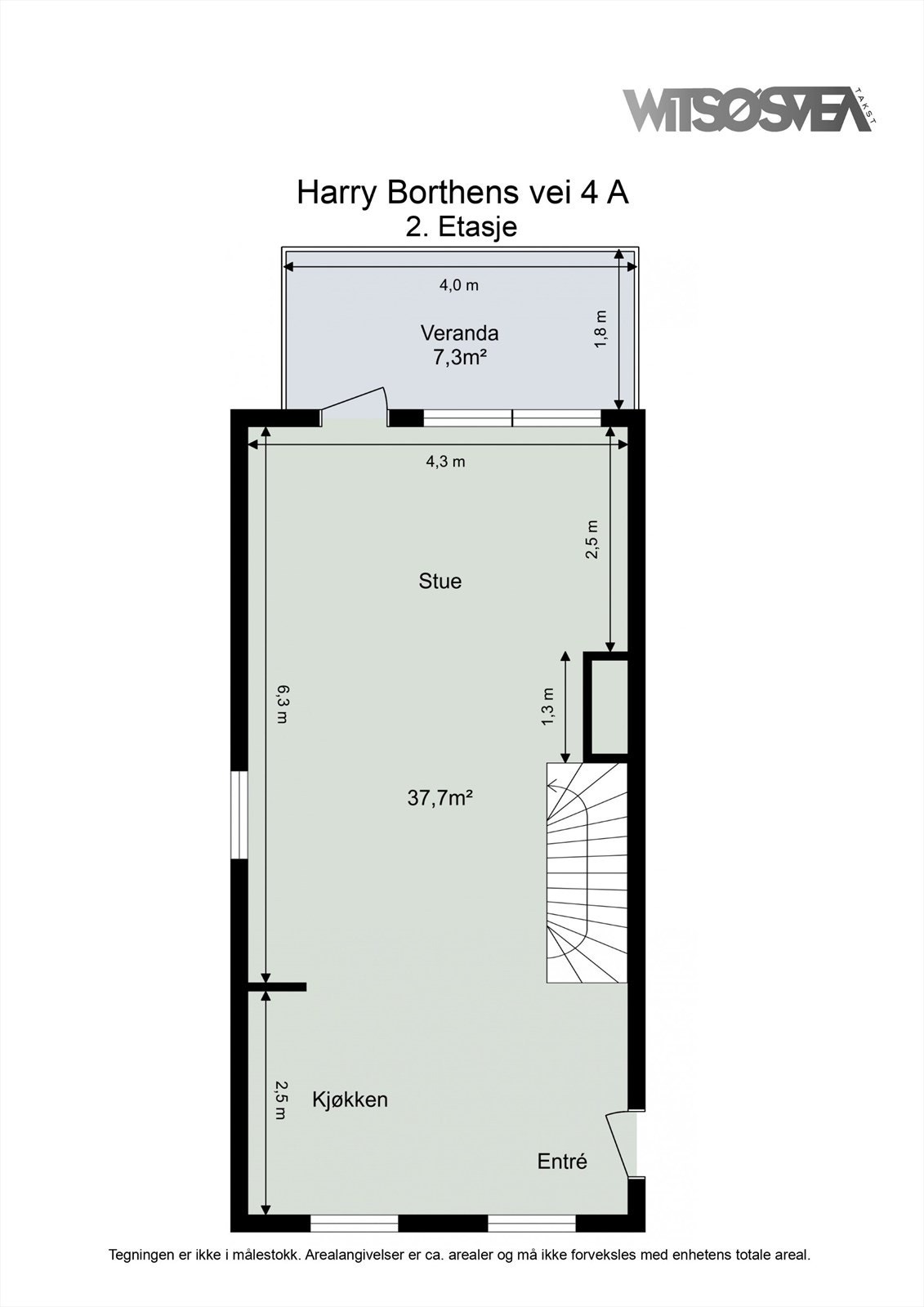 Planskisse 2.etg. Galleribilde