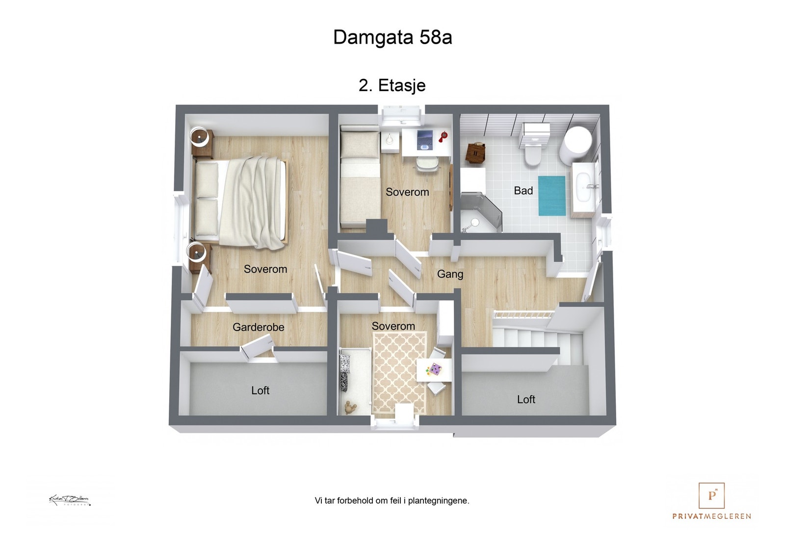 Plantegning 2. etasje Galleribilde