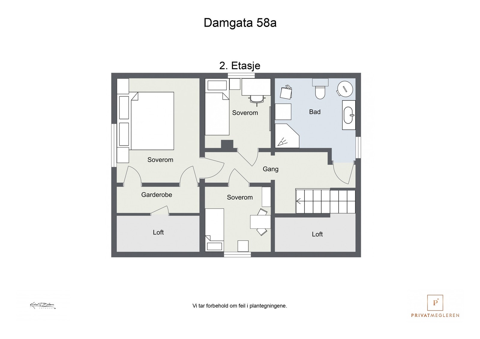 Plantegning 2. etasje Galleribilde