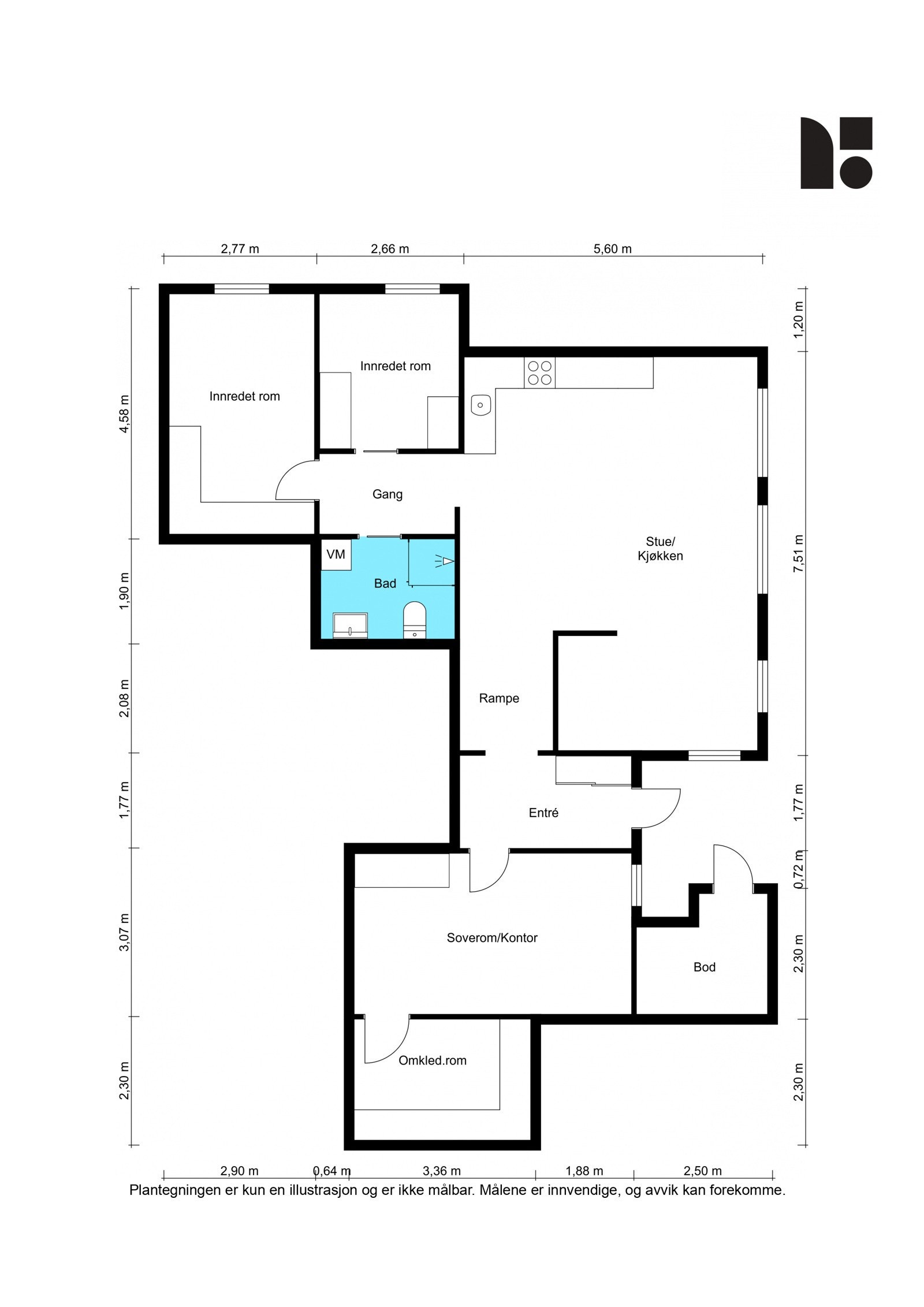 Plantegning. Galleribilde