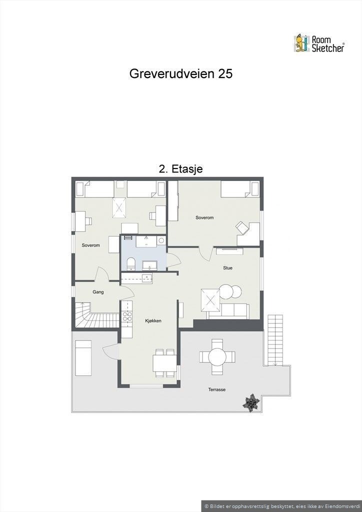 Planløsning 2. etasje Galleribilde