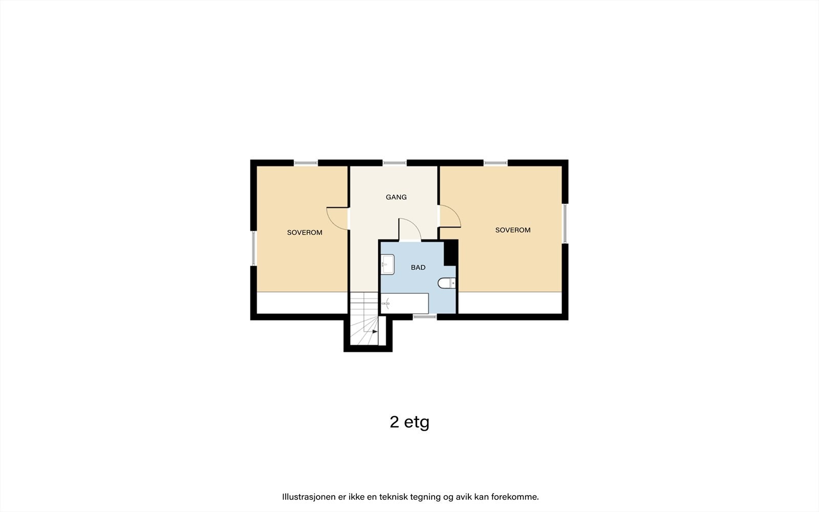 Plantegning 2. etasje. Galleribilde