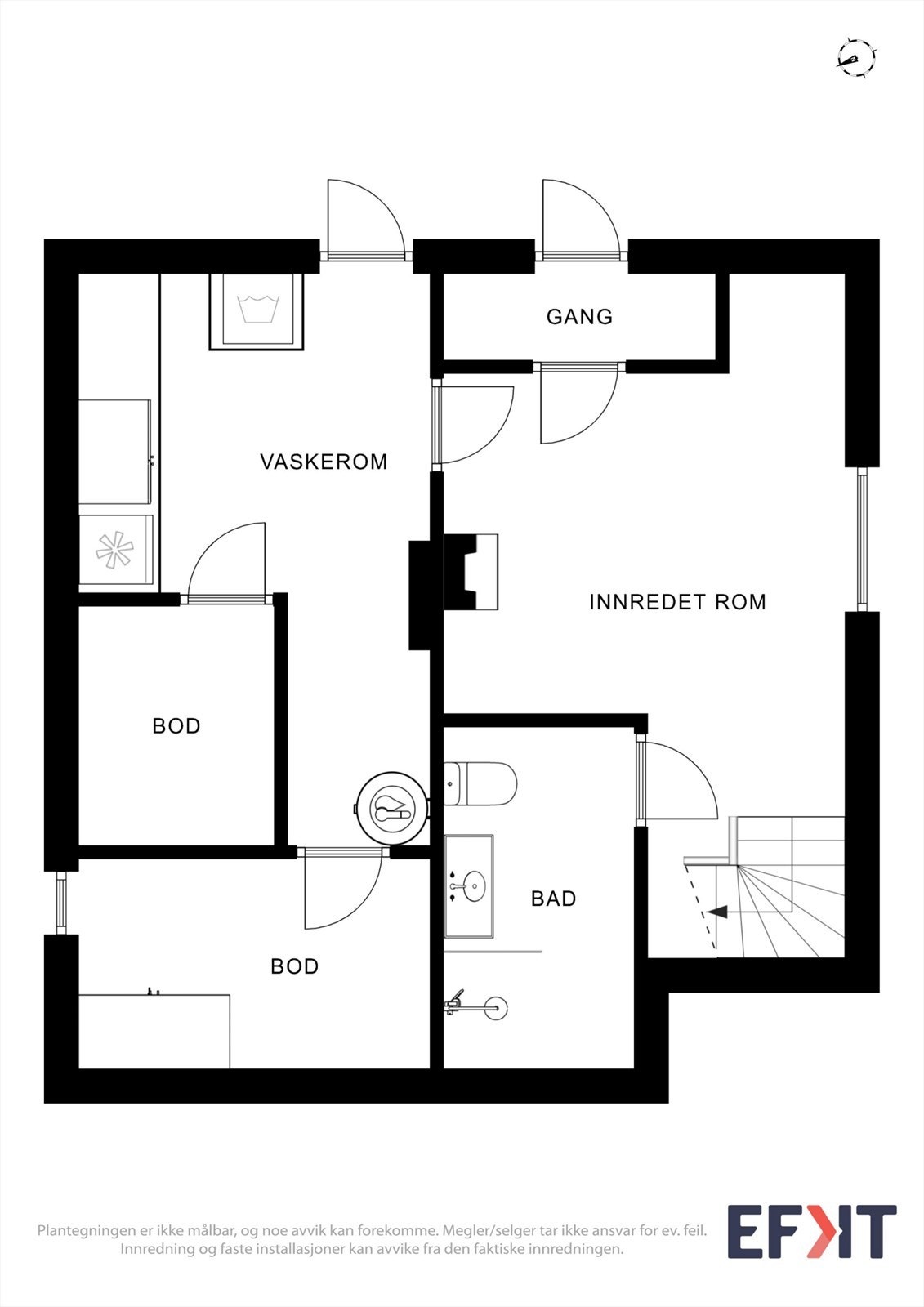 Plantegninger sokkeletasje Galleribilde