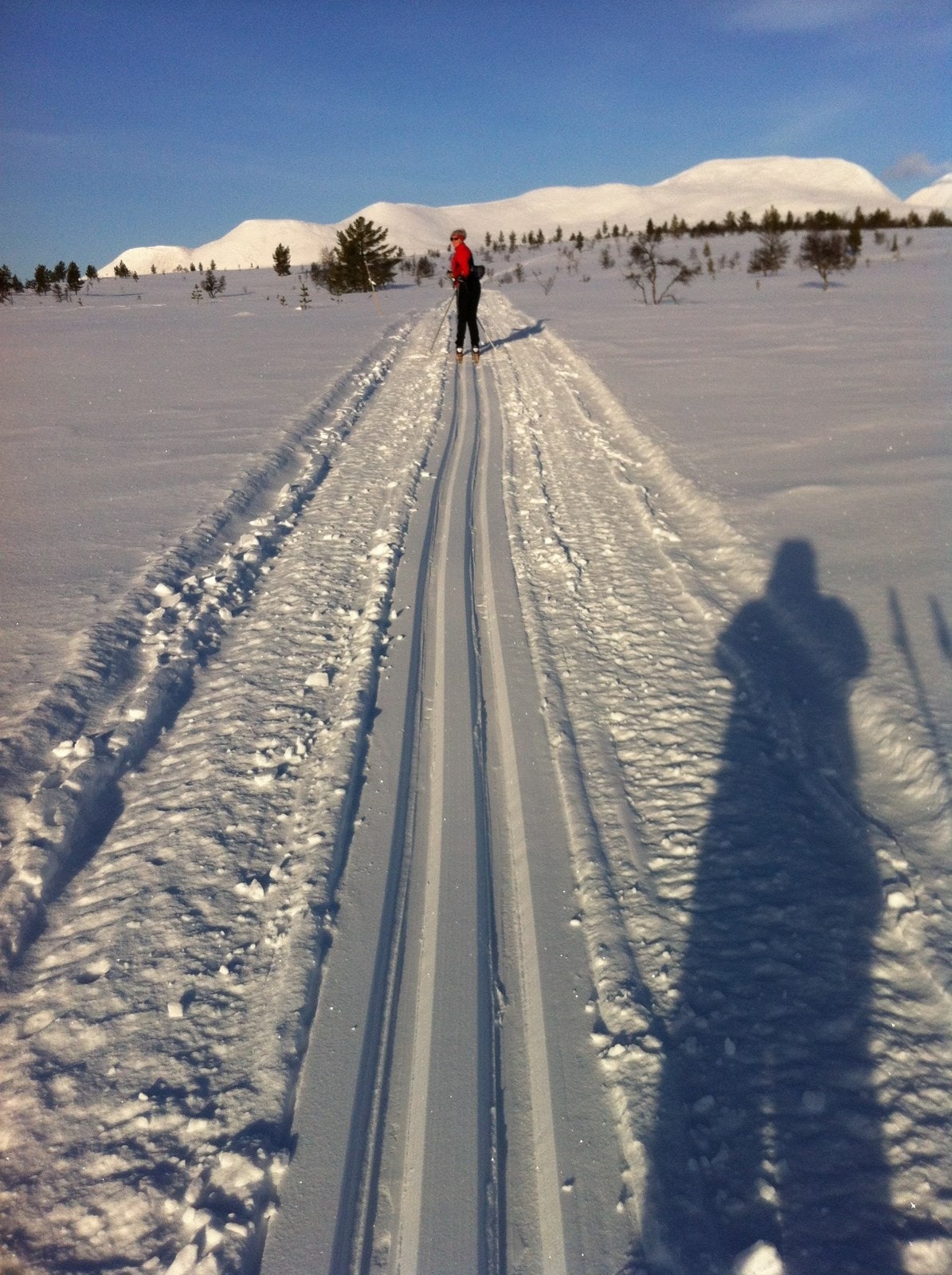Nydelige Sølenfjellene i vakre turområder like ved hytta. Skiløyper kjøres opp og innbyr til både tur og trening. (privat bilde) Galleribilde