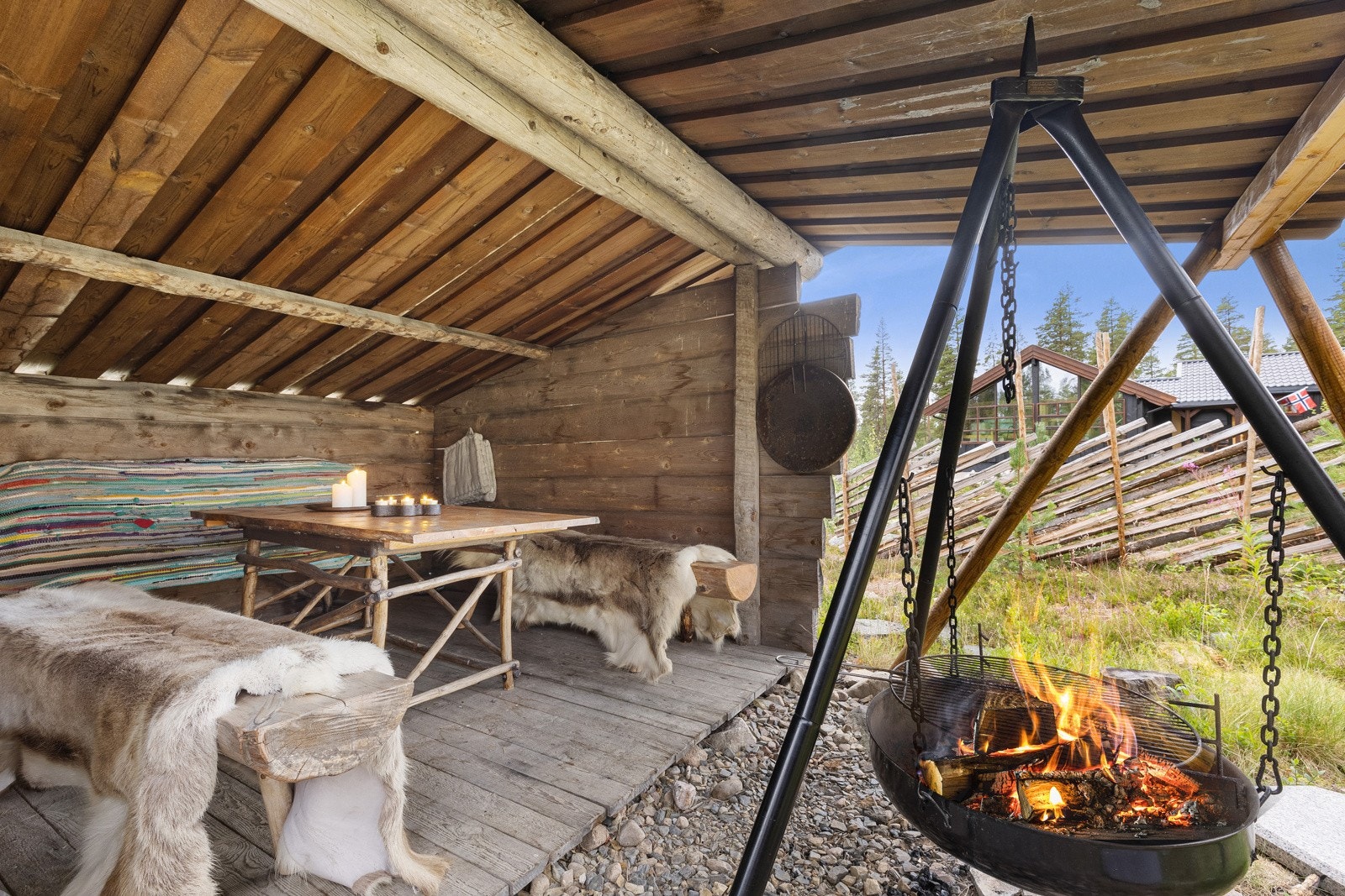 Et koselig sted å samle store og små for belønning med grilling av pølser etter dagens tur. Galleribilde