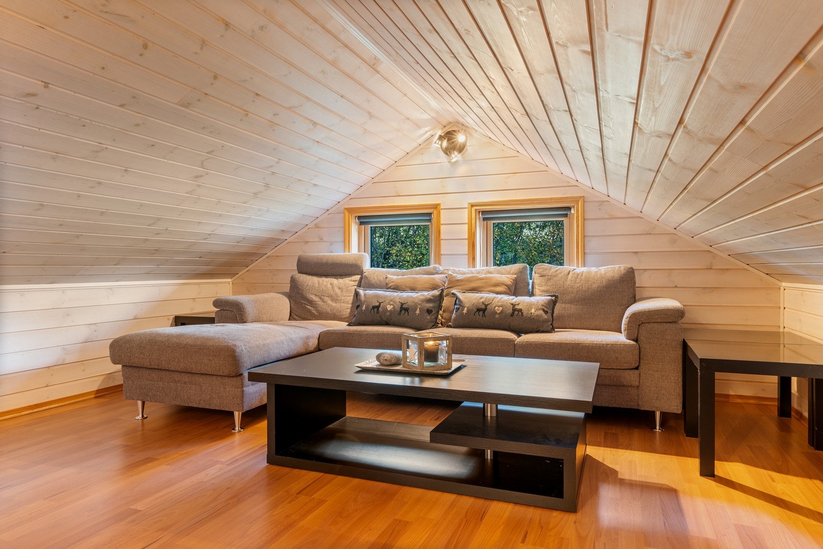 Hytten har to fine hemser. Hemsene har lav takhøyde/ikke måleverdig areal. Galleribilde