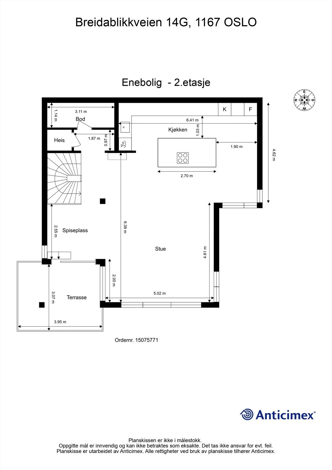 Plantegning 2. Etasje. Galleribilde