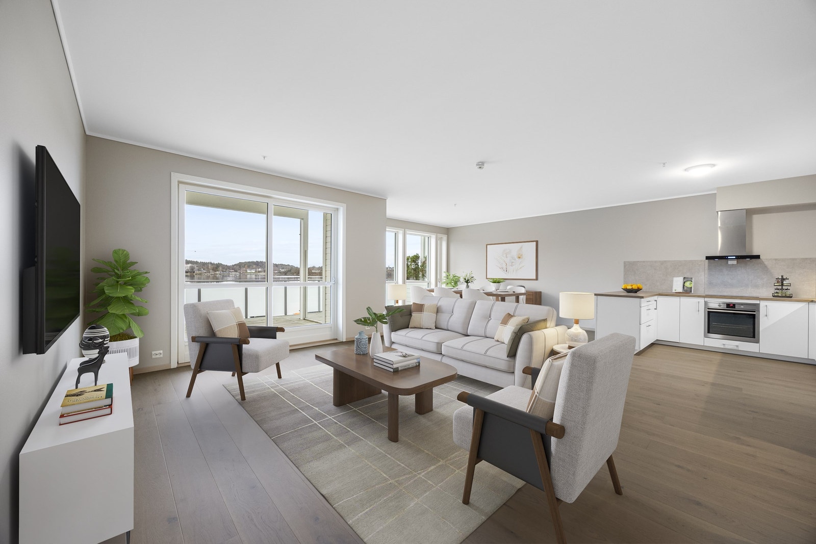 Digitalt møblert. Galleribilde