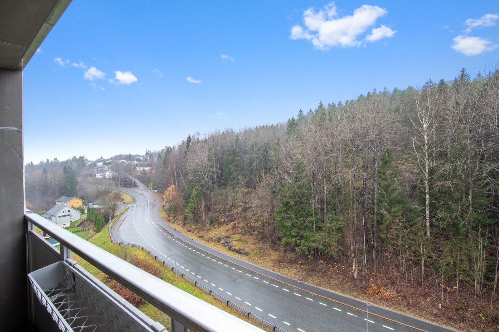 Utsikt fra balkong Galleribilde