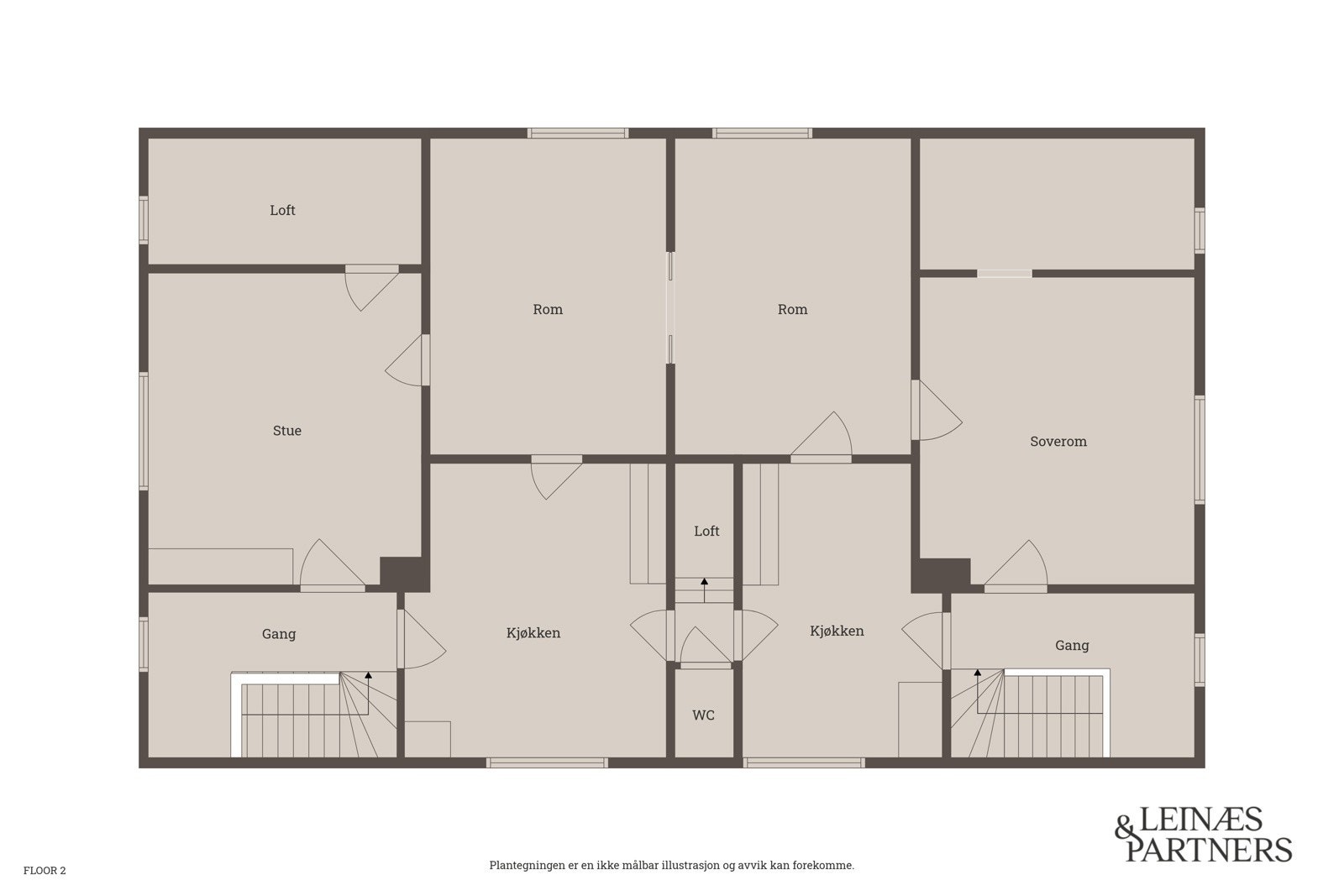 Plantegning Galleribilde