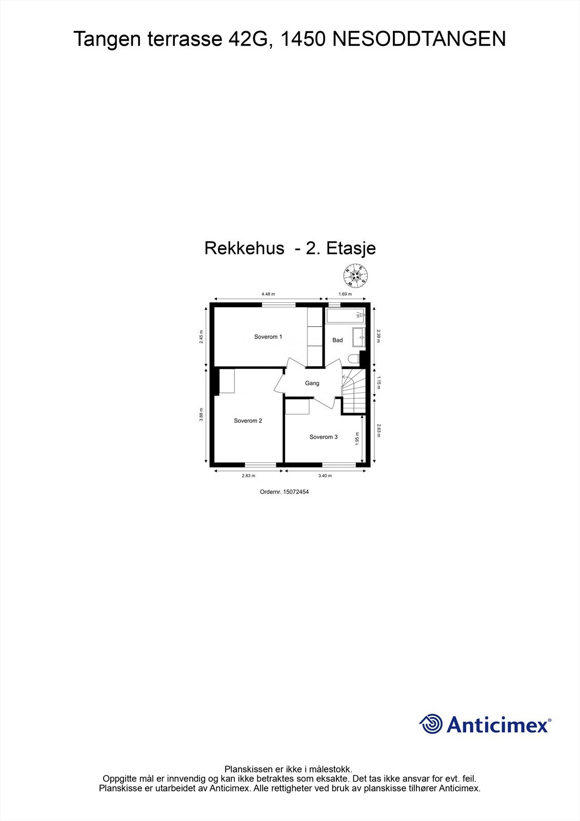 Plantegning 2. etasje Galleribilde