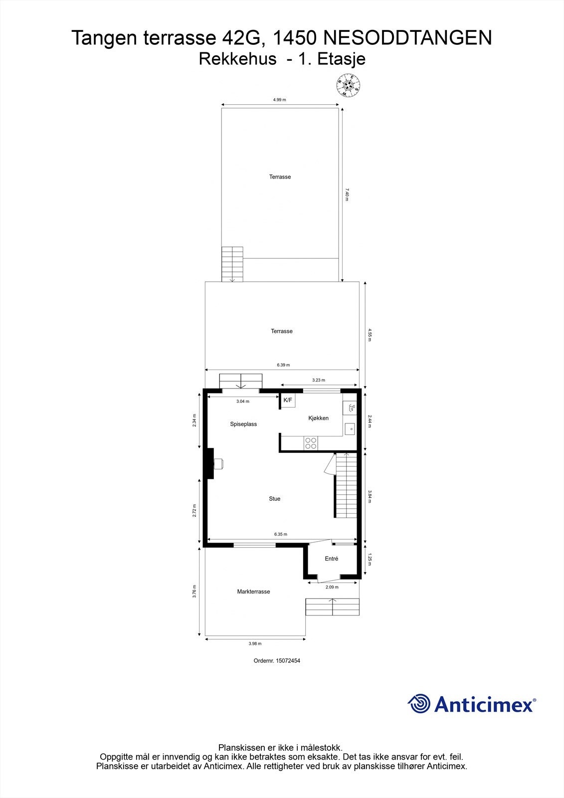 Plantegning 1. etasje Galleribilde