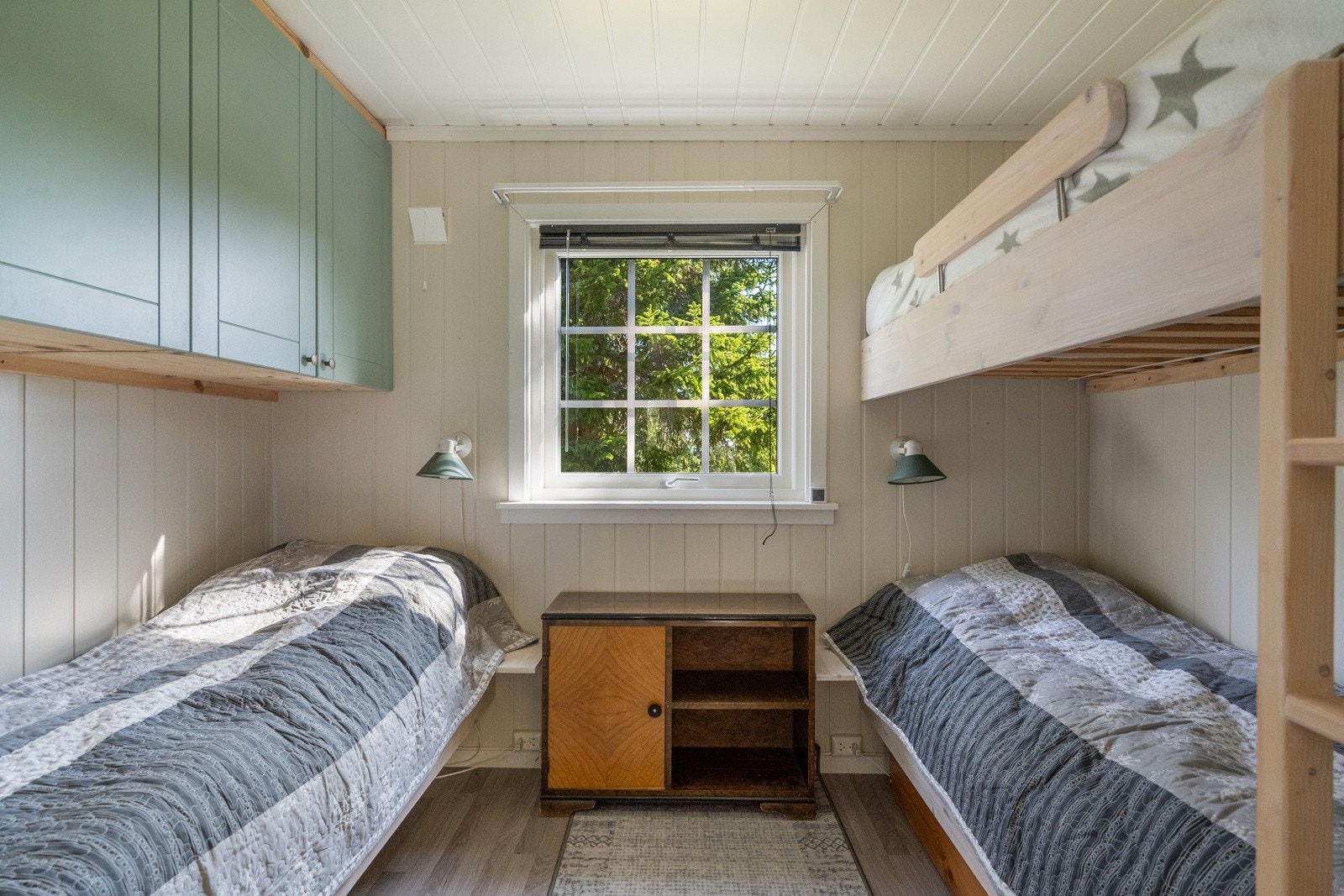 Hytta har to innbydende soverom med til sammen fem sengeplasser. Galleribilde