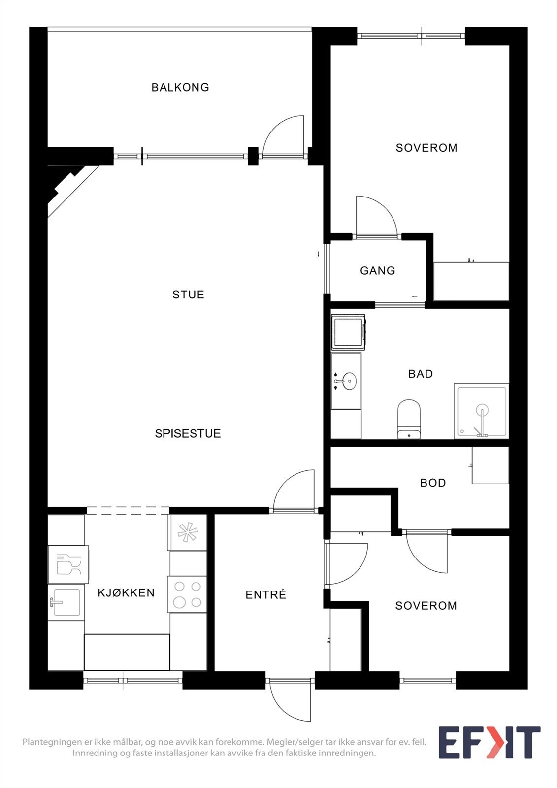 Plantegning Galleribilde