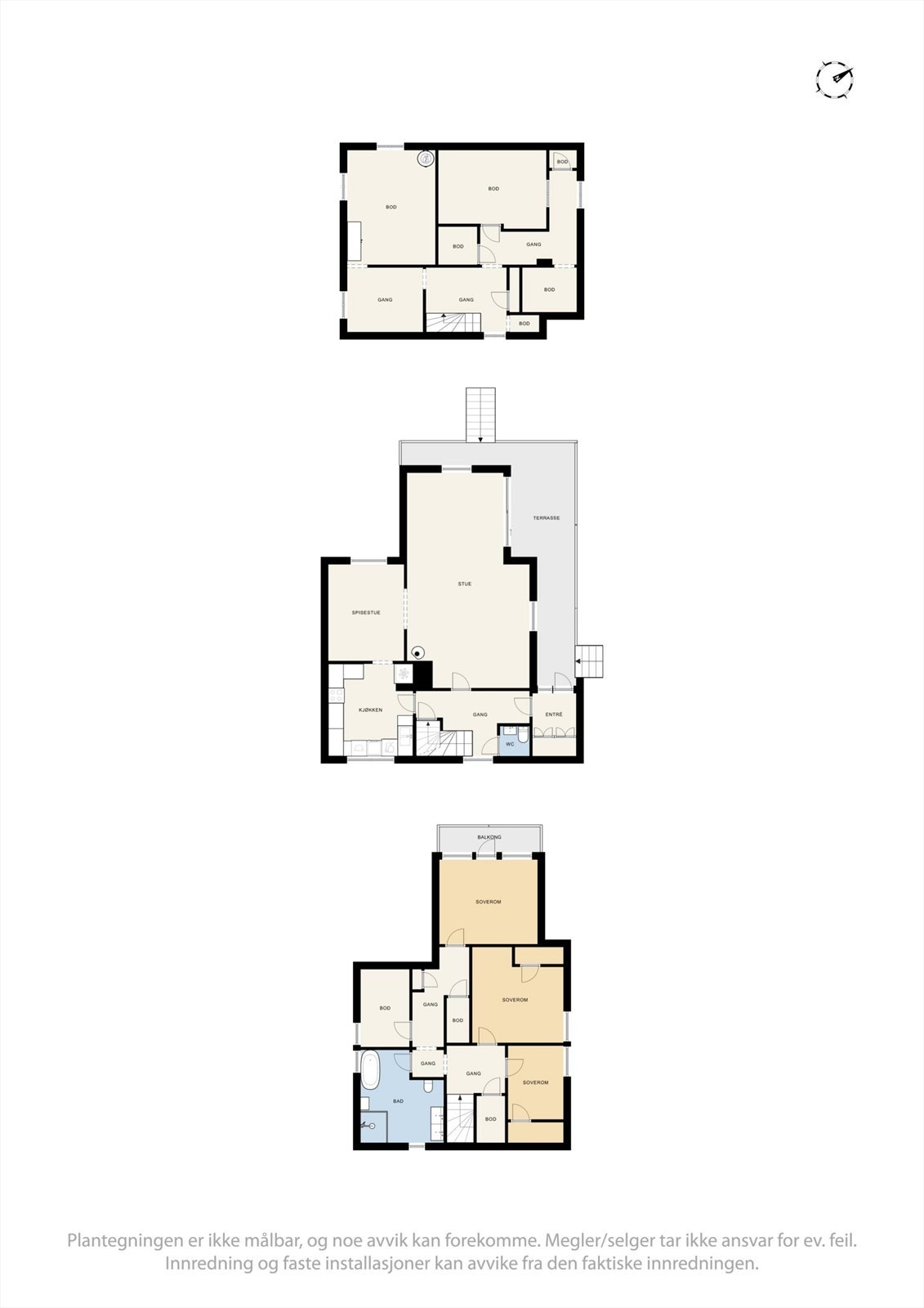 Plantegninger - Linneveien 13. Galleribilde