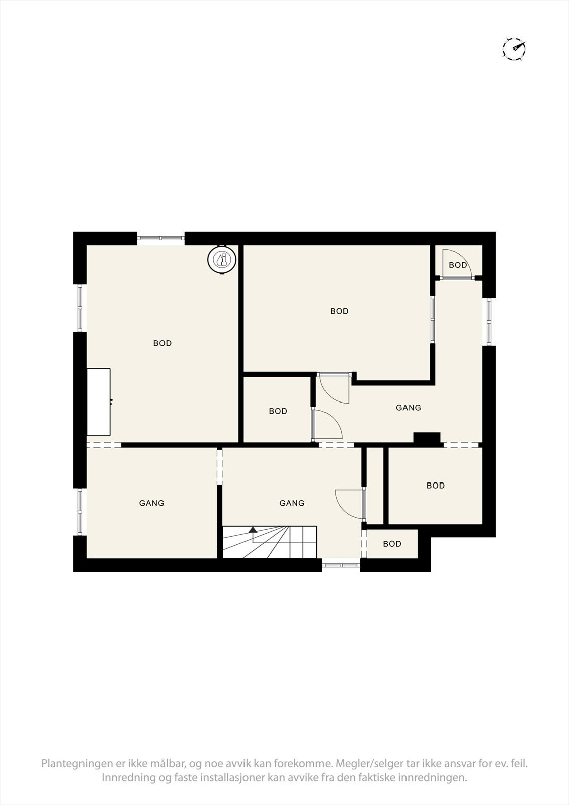 Plantegning Kjeller - Linneveien 13. Galleribilde